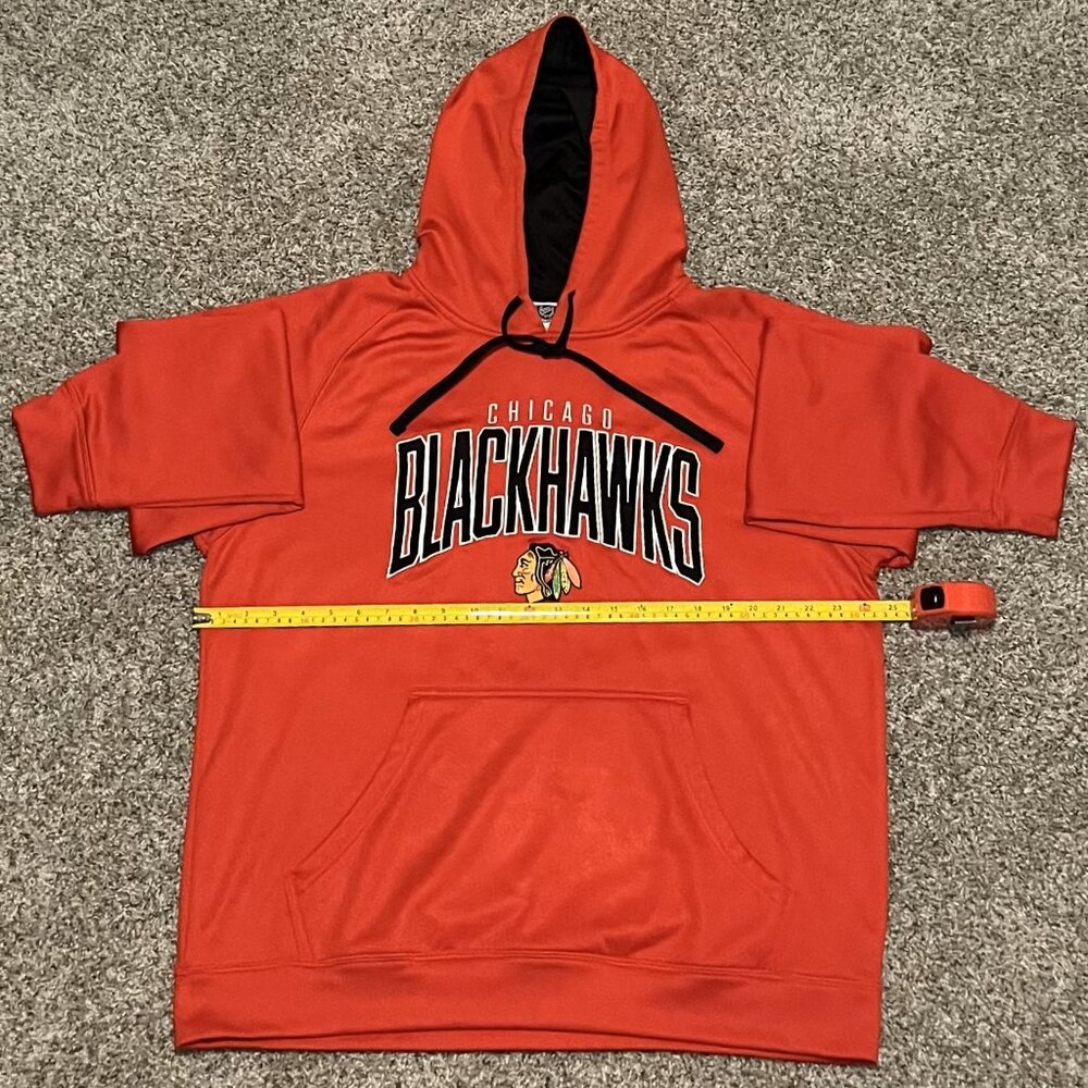 Red Blackhawks Mens Hoody Size L